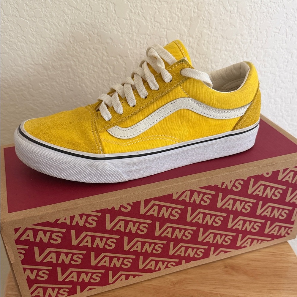 Vans Yellow and White Sneakers